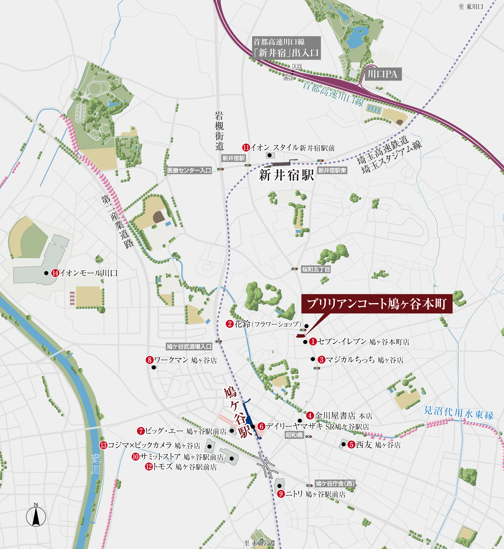商業施設 MAP