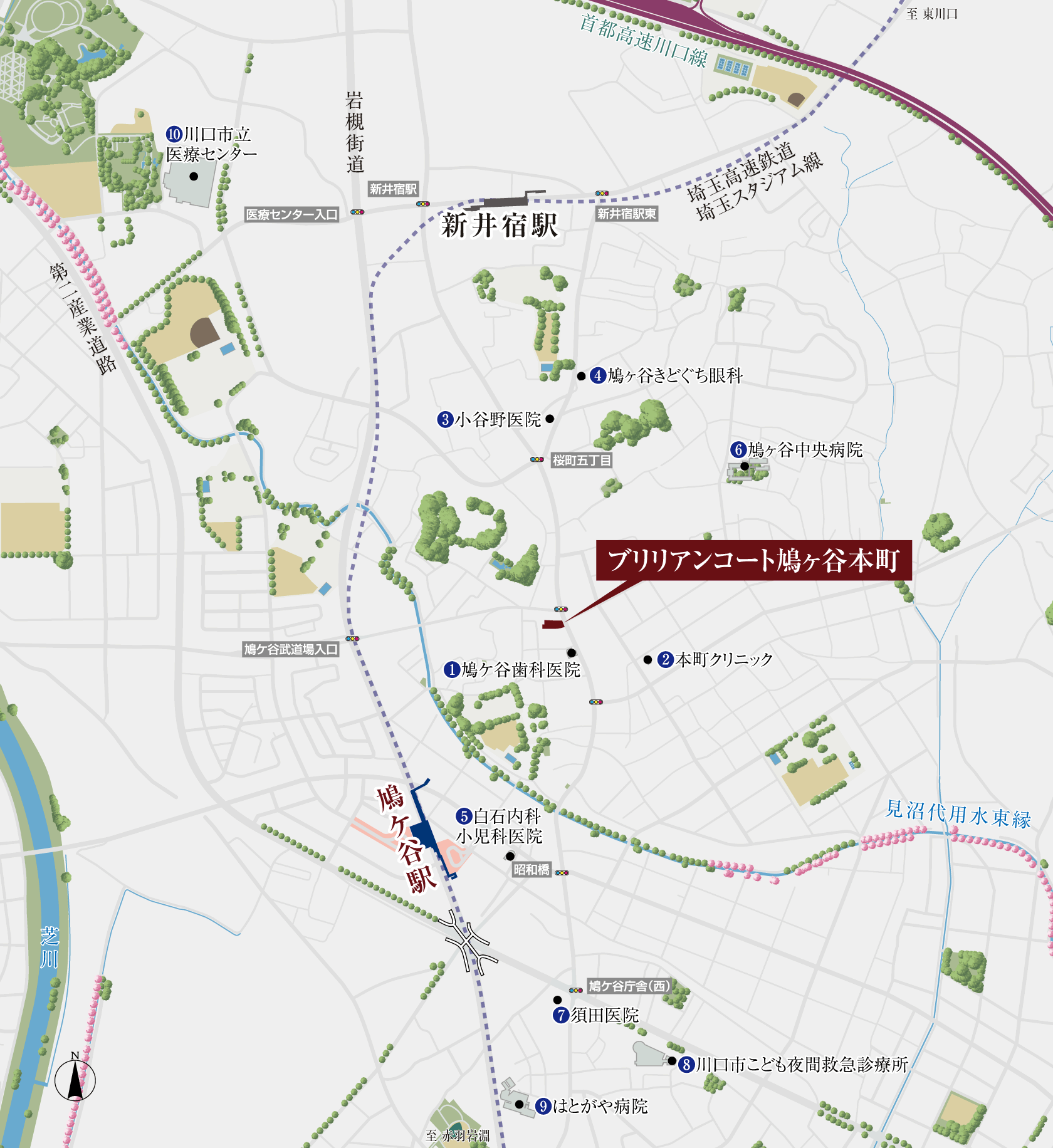 医療施設 MAP