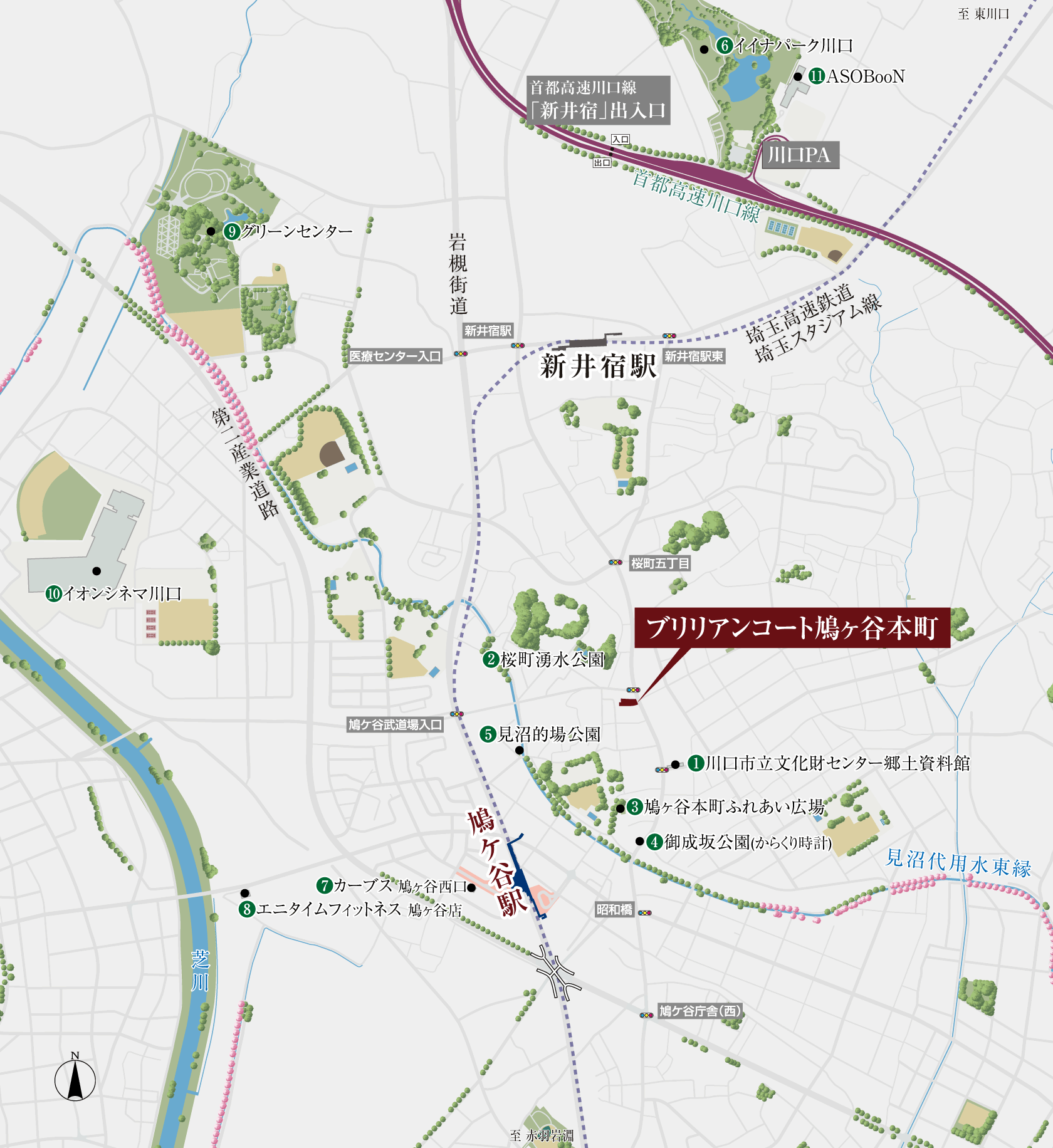公園・文化・スポーツ施設 MAP