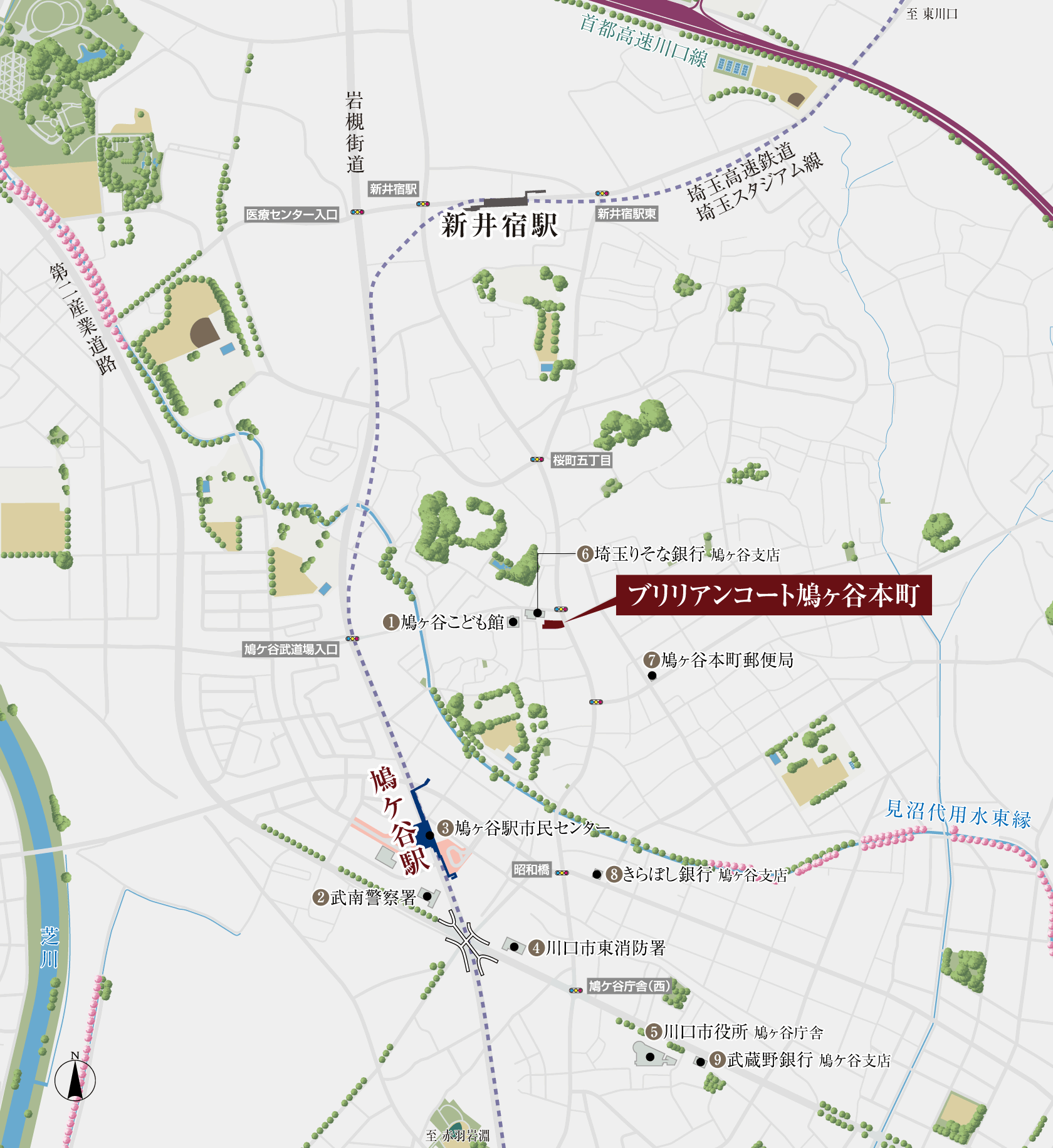 公共施設・金融機関 MAP